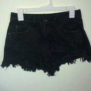 Festival style denim shorts